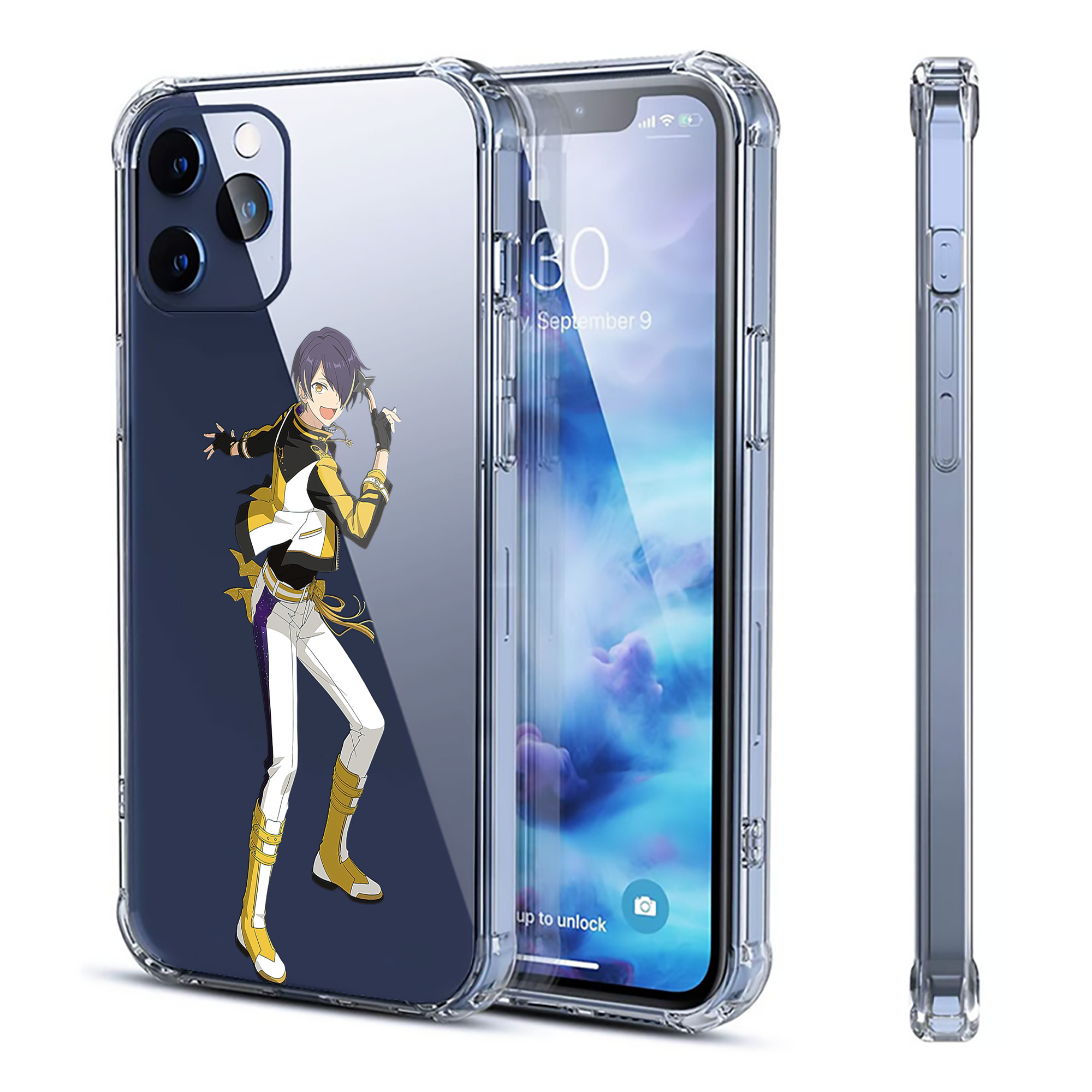（画像用） あんさんぶるスターズ! Ensemble Stars 【iPhone 12シリーズ対応】透明スマホケース（クリアソフトケース）